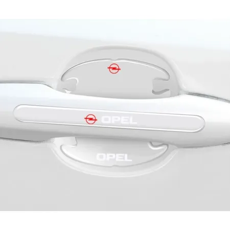 Naklejki ochronne pod klamki samochodu OPEL  MOCNA FOLIA do auta 8 sztuk